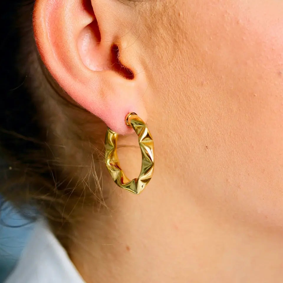 Boucles d'oreilles XXL paille tressage coloré anneau métal femme